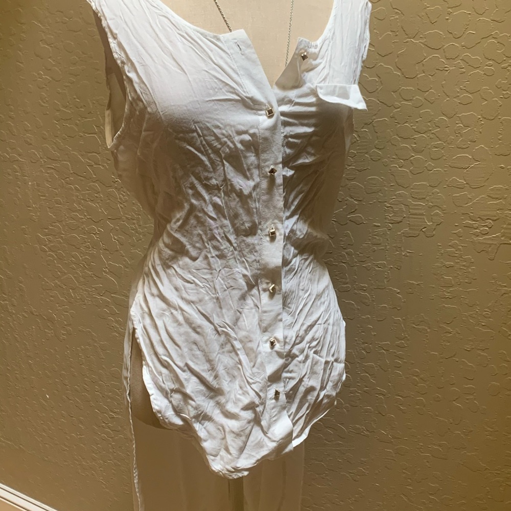 White sheer Blouse